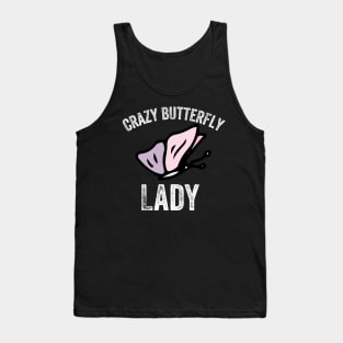 Crazy Butterfly Lady Tank Top